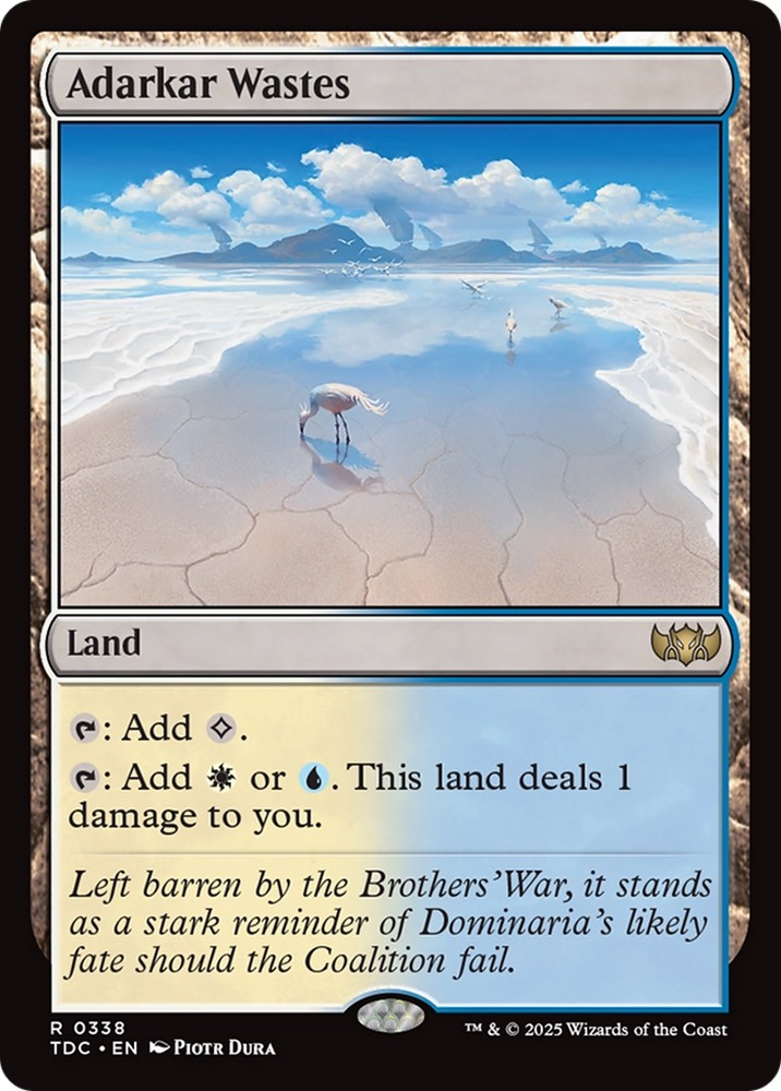 Adarkar Wastes [Tarkir: Dragonstorm Commander] Magic: The Gathering