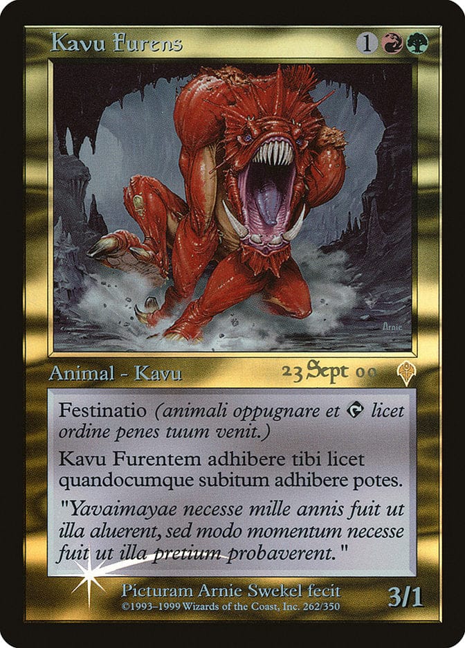 Raging Kavu [Invasion Promos] Magic: The Gathering