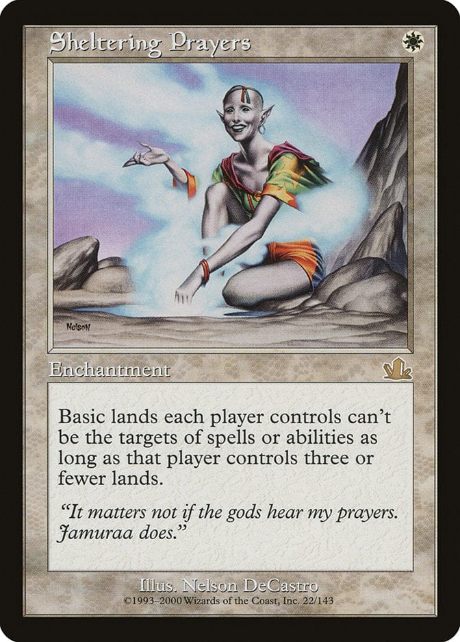 Sheltering Prayers [Prophecy] Magic: The Gathering