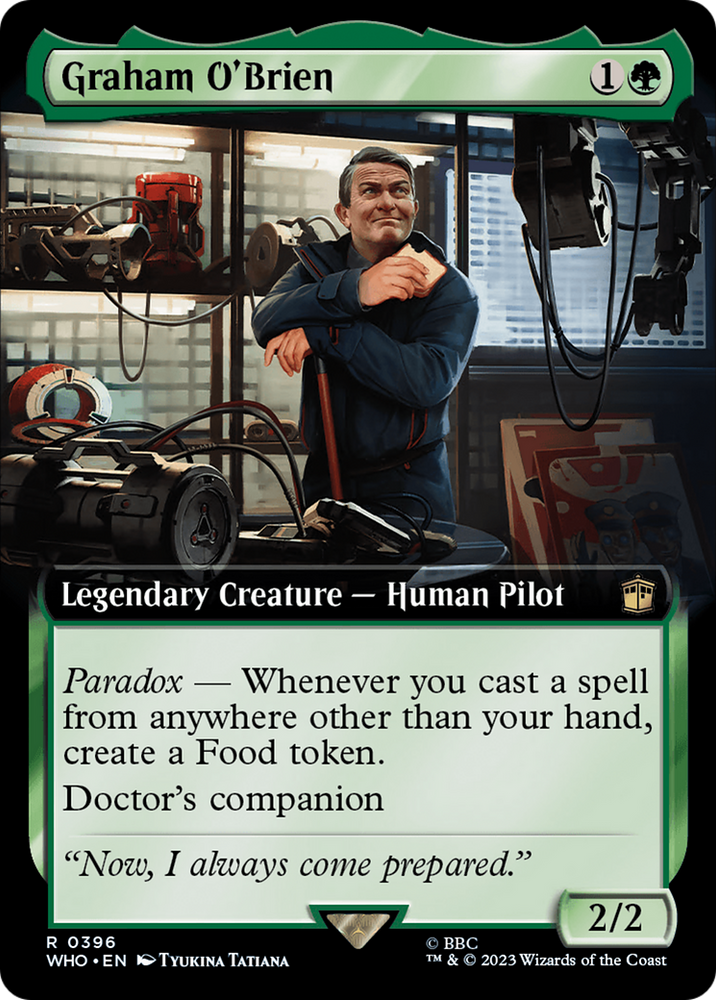 Graham O'Brien (Extended Art) [Doctor Who] Magic: The Gathering