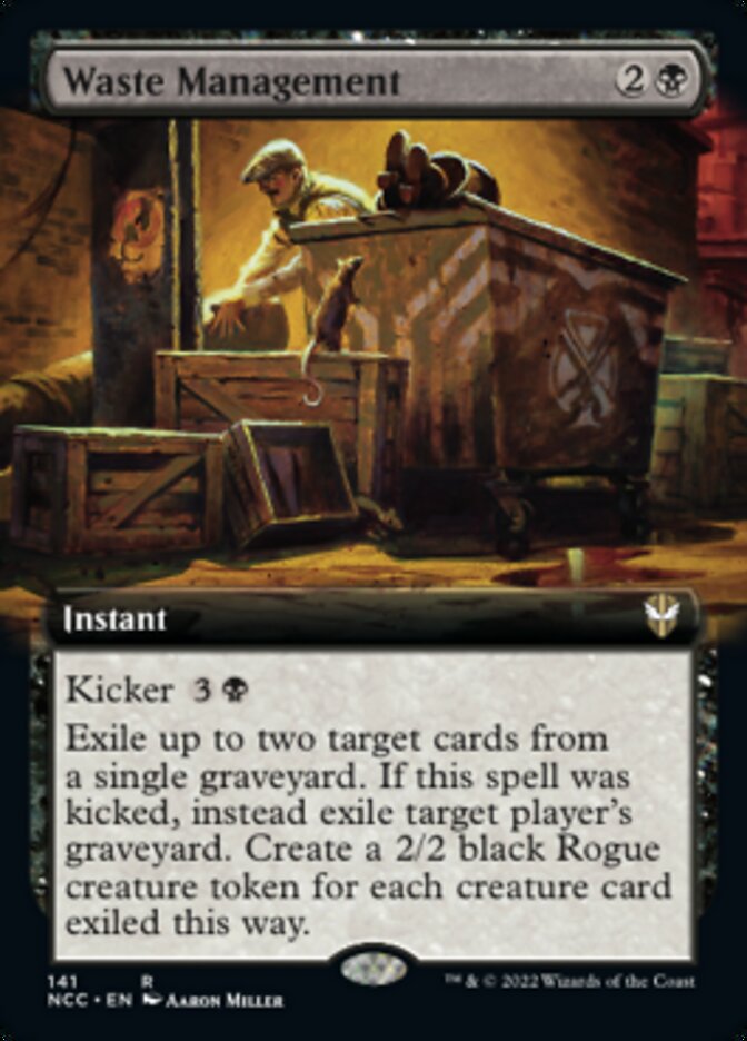 Waste Management (Extended Art) [Streets of New Capenna Commander] Magic: The Gathering