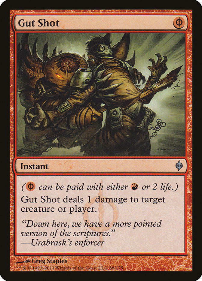 Gut Shot [New Phyrexia] Magic: The Gathering