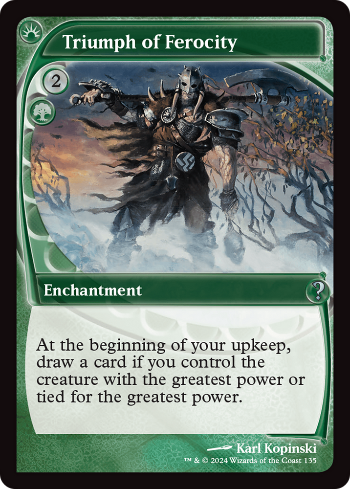 Triumph of Ferocity (Future Sight) [Mystery Booster 2] Magic: The Gathering