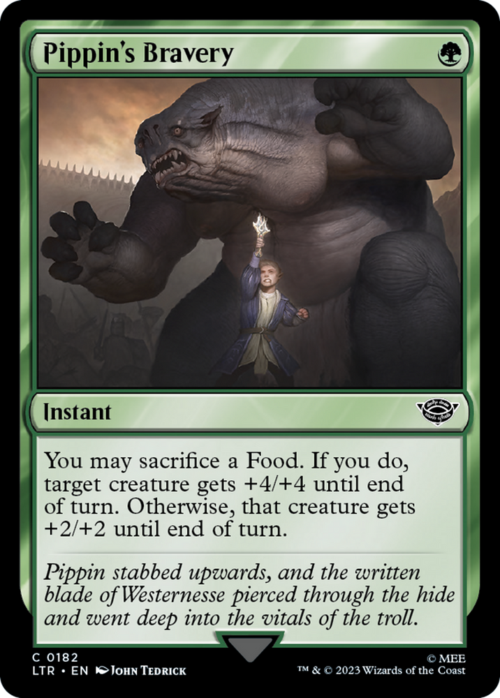 Pippin's Bravery [The Lord of the Rings: Tales of Middle-Earth] Magic: The Gathering