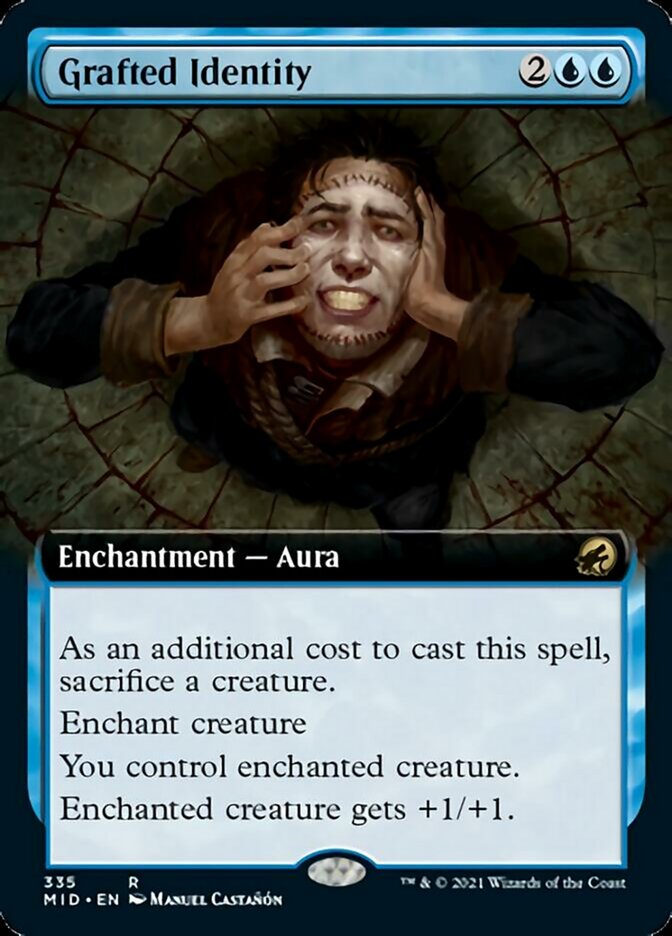 Grafted Identity (Extended Art) [Innistrad: Midnight Hunt] Magic: The Gathering