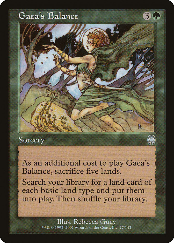 Gaea's Balance [Apocalypse] Magic: The Gathering