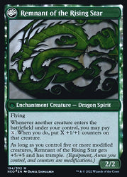 Jugan Defends the Temple // Remnant of the Rising Star [Kamigawa: Neon Dynasty Prerelease Promos] Magic: The Gathering
