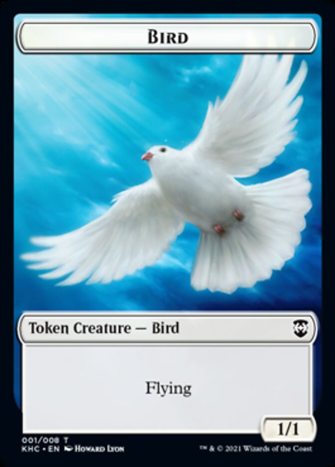 Bird Token [Kaldheim Commander Tokens] Magic: The Gathering