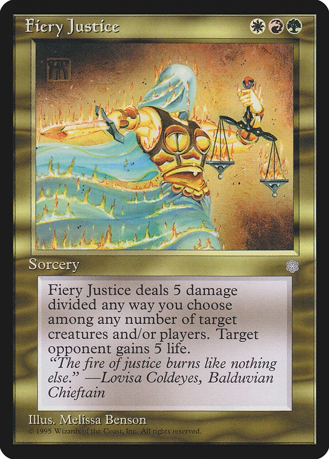 Fiery Justice [Ice Age] Magic: The Gathering