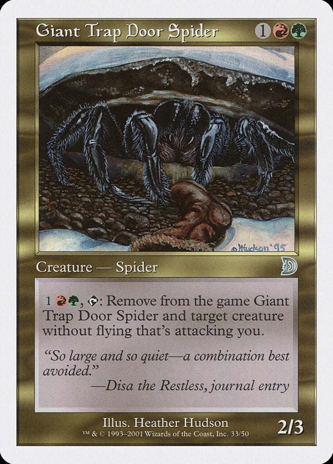Giant Trap Door Spider [Deckmasters] Magic: The Gathering