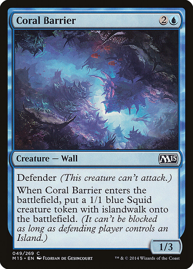 Coral Barrier [Magic 2015] Magic: The Gathering