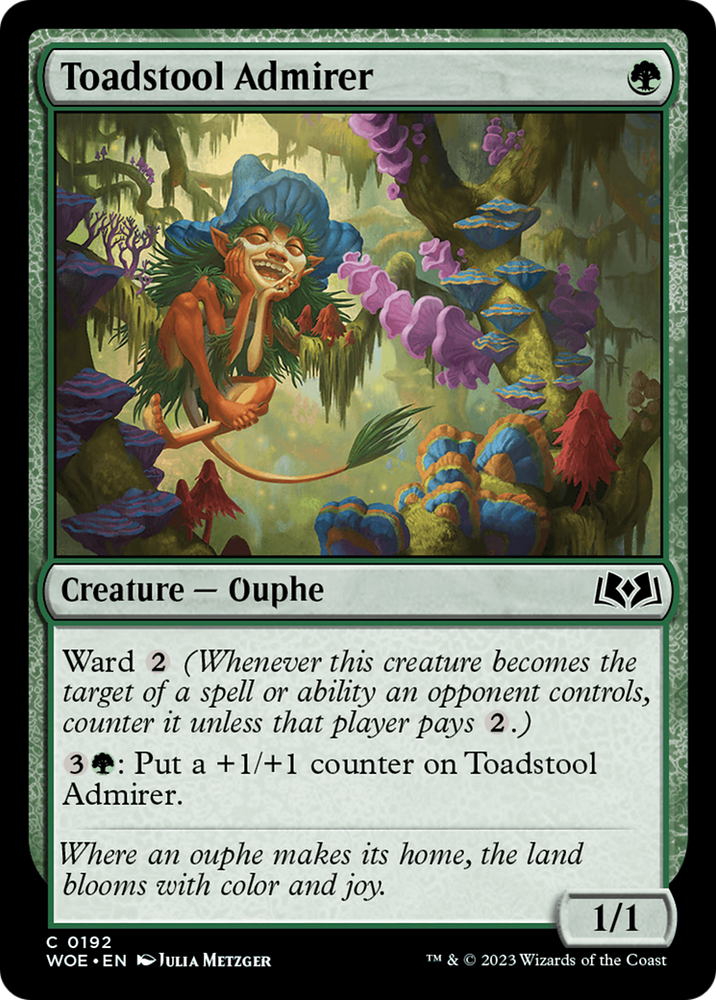 Toadstool Admirer [Wilds of Eldraine] Magic: The Gathering