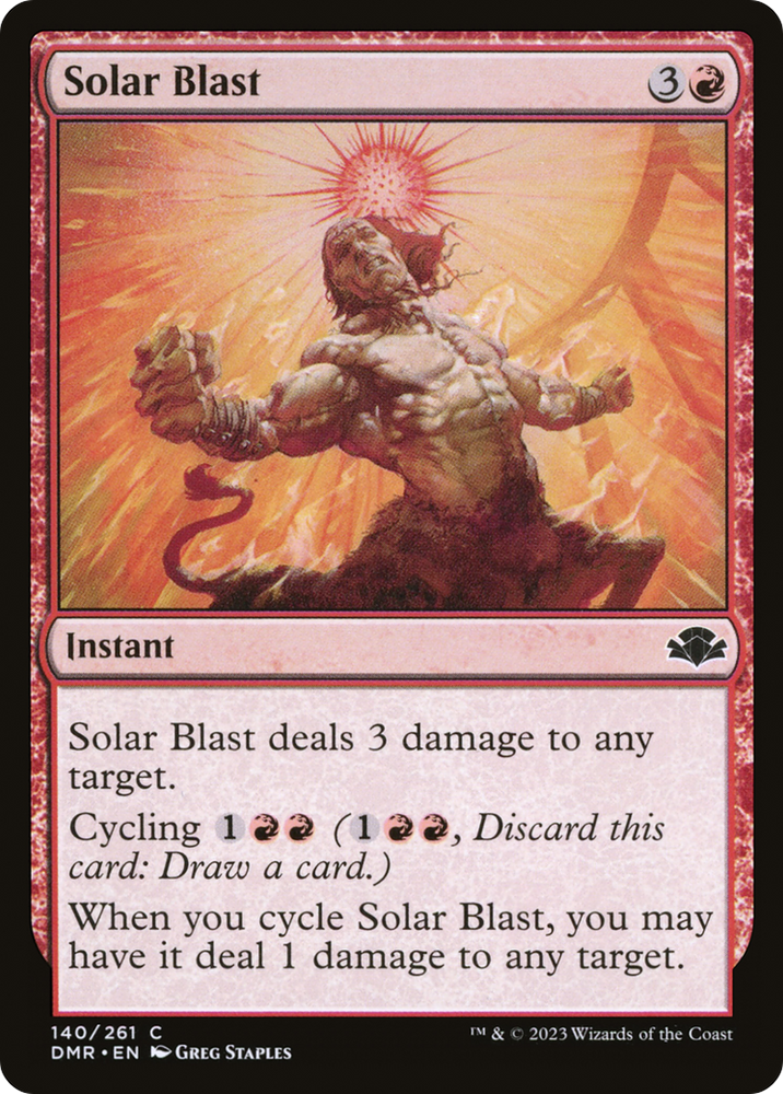 Solar Blast [Dominaria Remastered] Magic: The Gathering