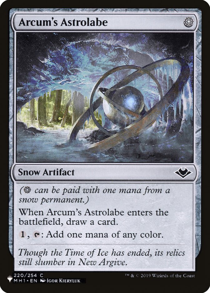 Arcum's Astrolabe [The List] Magic: The Gathering