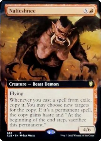 Nalfeshnee (Extended Art) [Commander Legends: Battle for Baldur's Gate] Magic: The Gathering