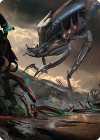 Swamp (2) Art Card [The Brothers' War Art Series] Magic: The Gathering