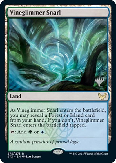 Vineglimmer Snarl (Promo Pack) [Strixhaven: School of Mages Promos] Magic: The Gathering