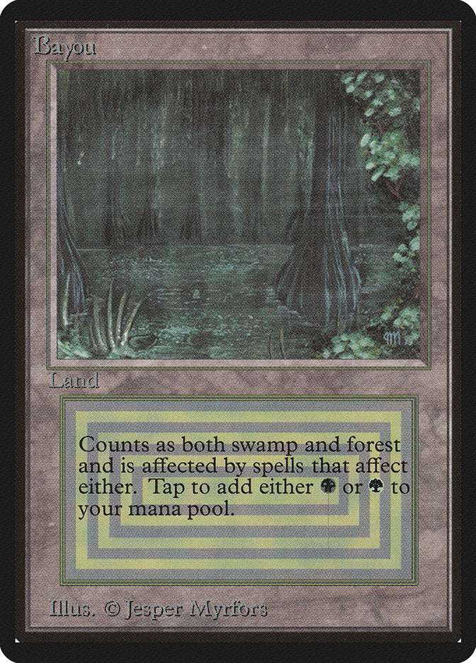 Bayou [Beta Edition] Magic: The Gathering