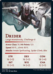 Drider Art Card [Dungeons & Dragons: Adventures in the Forgotten Realms Art Series] Magic: The Gathering