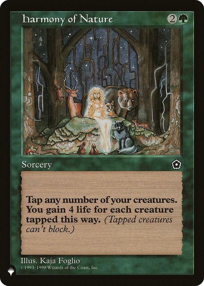 Harmony of Nature [The List] Magic: The Gathering