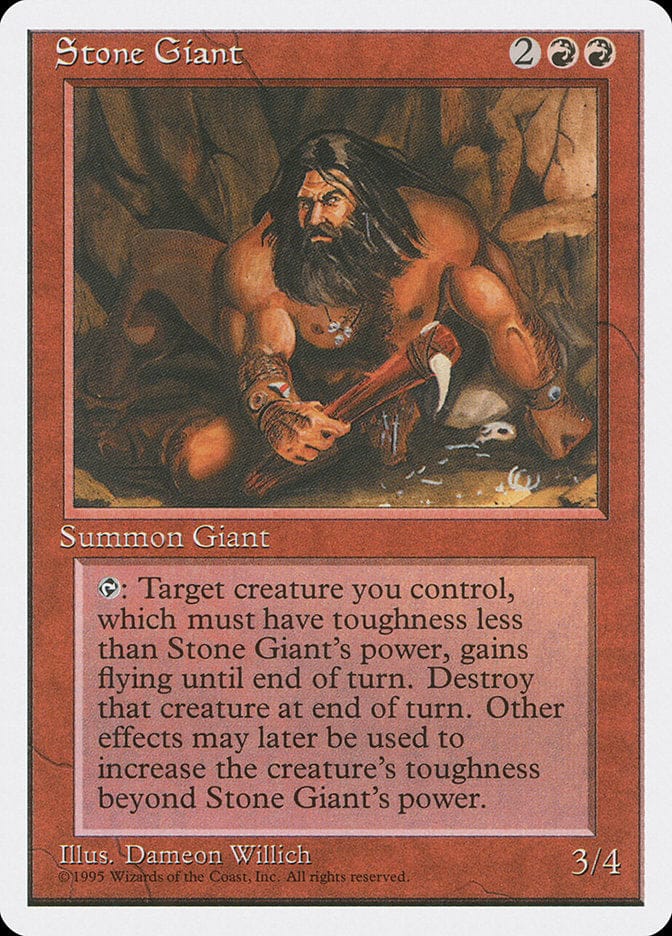 Stone Giant [Fourth Edition] Magic: The Gathering