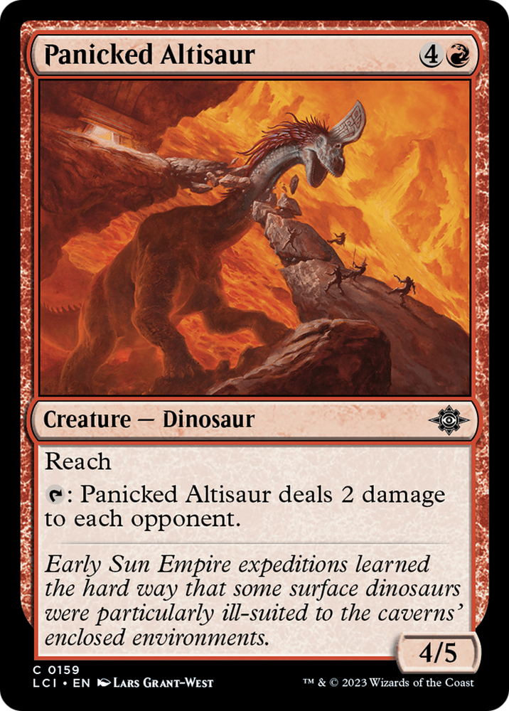 Panicked Altisaur [The Lost Caverns of Ixalan] Magic: The Gathering