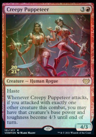 Creepy Puppeteer [Innistrad: Crimson Vow Prerelease Promos] Magic: The Gathering