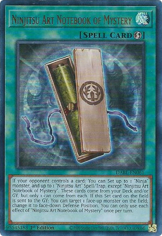 Ninjitsu Art Notebook of Mystery [DABL-EN061] Ultra Rare - Yugioh Cards For Your TCG Needs!