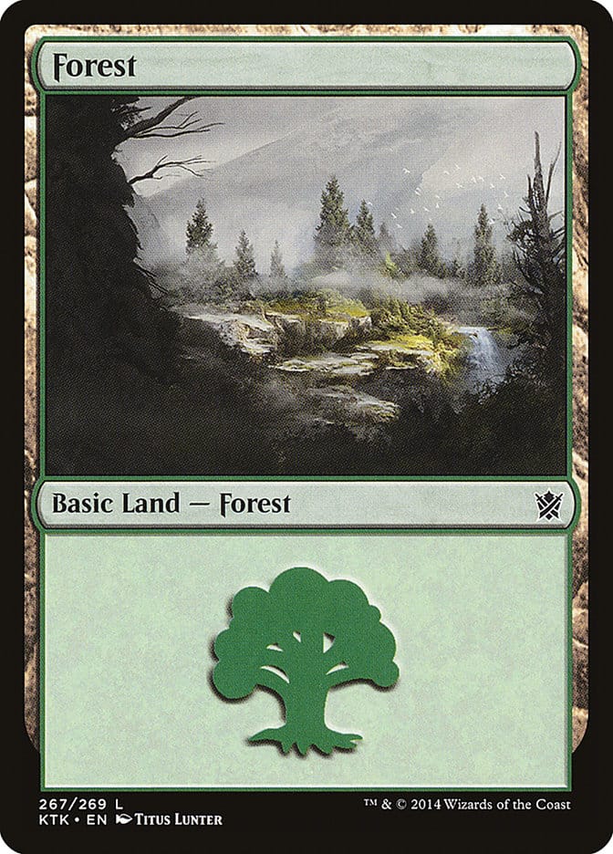 Forest (267) [Khans of Tarkir] Magic: The Gathering