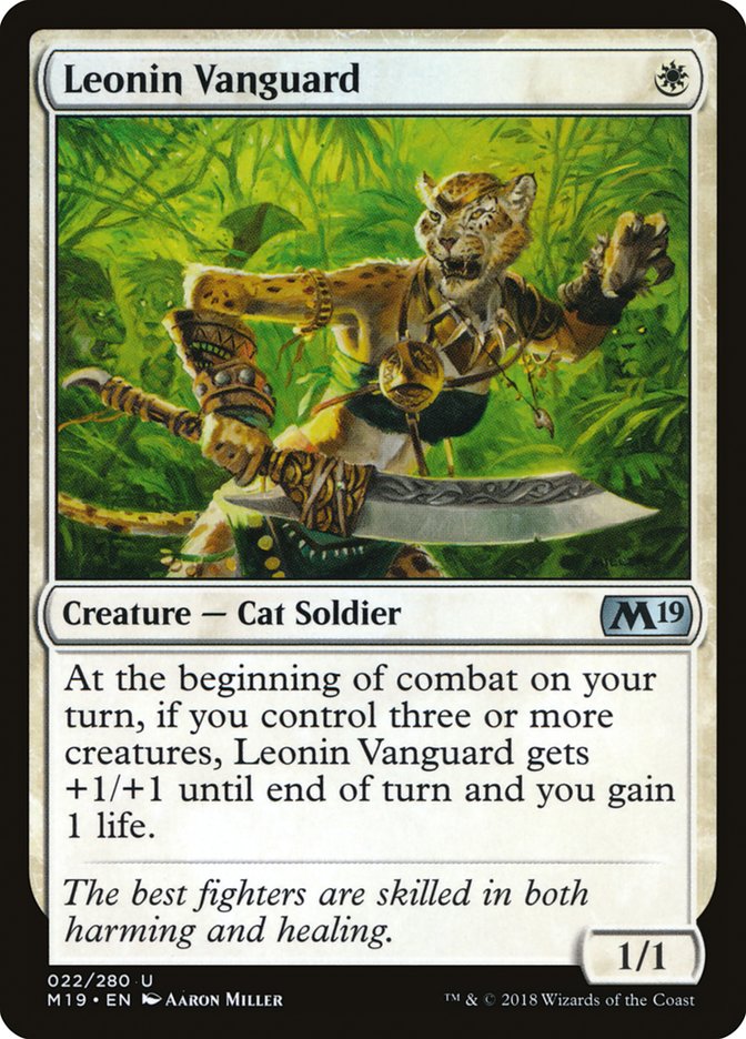 Leonin Vanguard [Core Set 2019] Magic: The Gathering