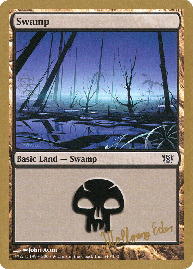 Swamp (we340) (Wolfgang Eder) [World Championship Decks 2003] Magic: The Gathering
