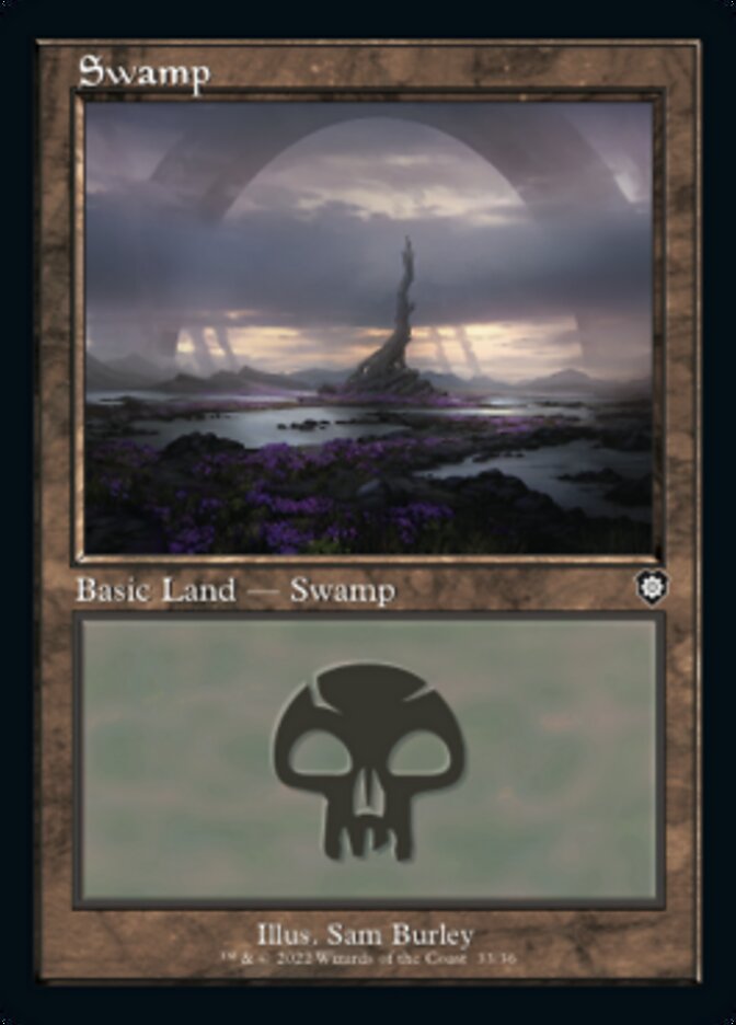 Swamp (033) (Retro) [The Brothers' War Commander] Magic: The Gathering