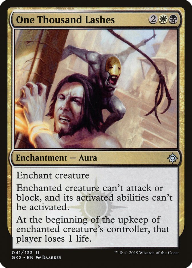 One Thousand Lashes [Ravnica Allegiance Guild Kit] Magic: The Gathering