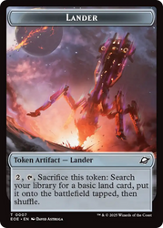 Human Soldier // Lander (0007) Doubled-Sided Token [Edge of Eternities Tokens] Magic: The Gathering