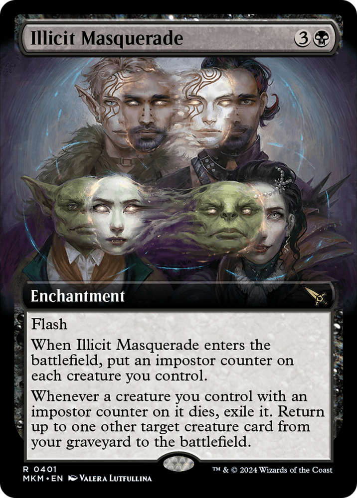 Illicit Masquerade (Extended Art) [Murders at Karlov Manor] Magic: The Gathering