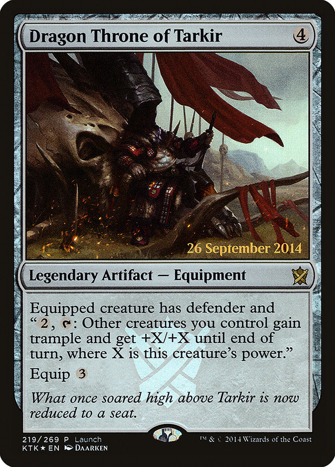 Dragon Throne of Tarkir (Launch) [Khans of Tarkir Prerelease Promos] Magic: The Gathering