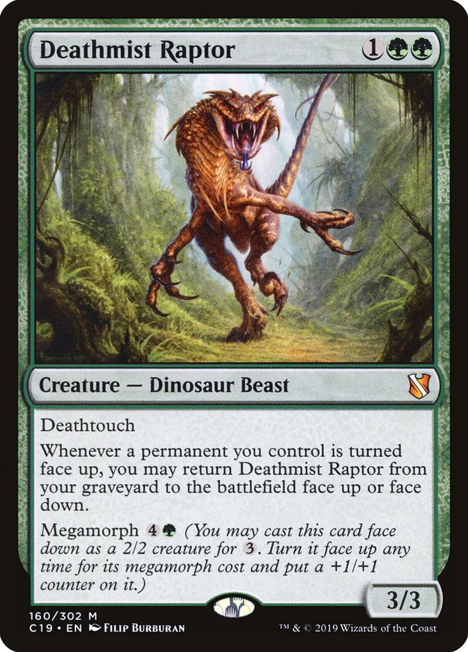 Deathmist Raptor [Commander 2019] Magic: The Gathering