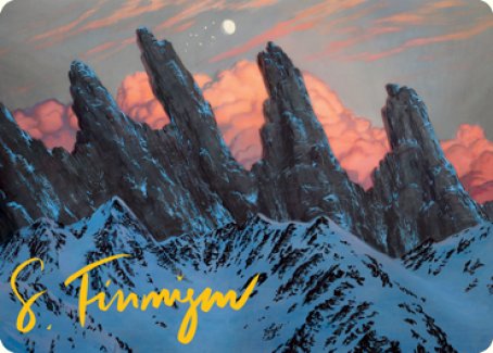 Mountain (275) Art Card (Gold-Stamped Signature) [Dungeons & Dragons: Adventures in the Forgotten Realms Art Series] Magic: The Gathering