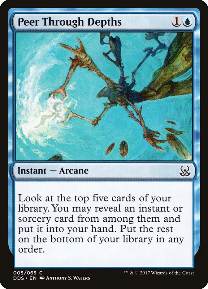 Peer Through Depths [Duel Decks: Mind vs. Might] Magic: The Gathering