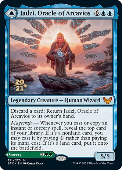 Jadzi, Oracle of Arcavios // Journey to the Oracle [Strixhaven: School of Mages Prerelease Promos] Magic: The Gathering