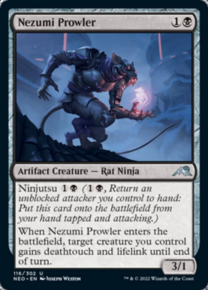 Nezumi Prowler [Kamigawa: Neon Dynasty] Magic: The Gathering