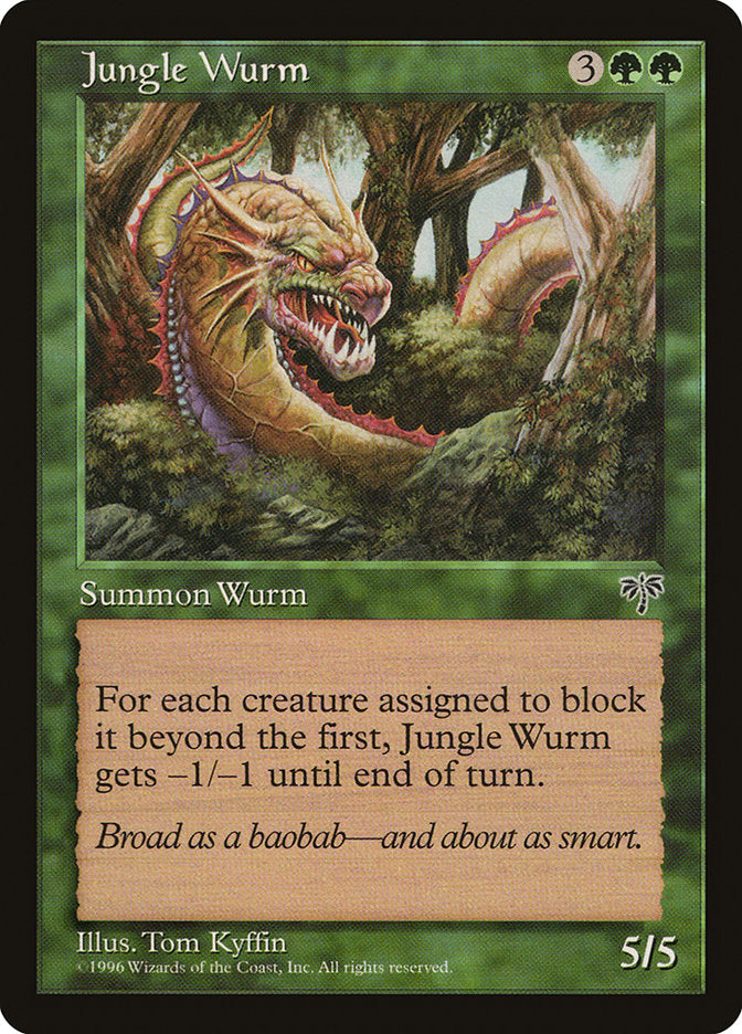 Jungle Wurm [Mirage] Magic: The Gathering