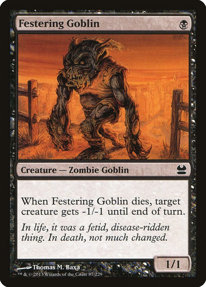 Festering Goblin [Modern Masters] Magic: The Gathering