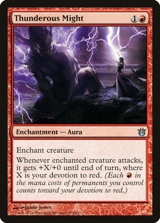 Thunderous Might [Born of the Gods] Magic: The Gathering