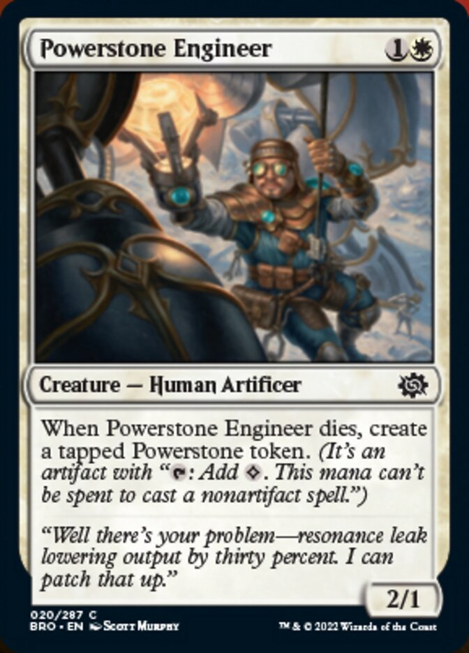 Powerstone Engineer [The Brothers' War] Magic: The Gathering