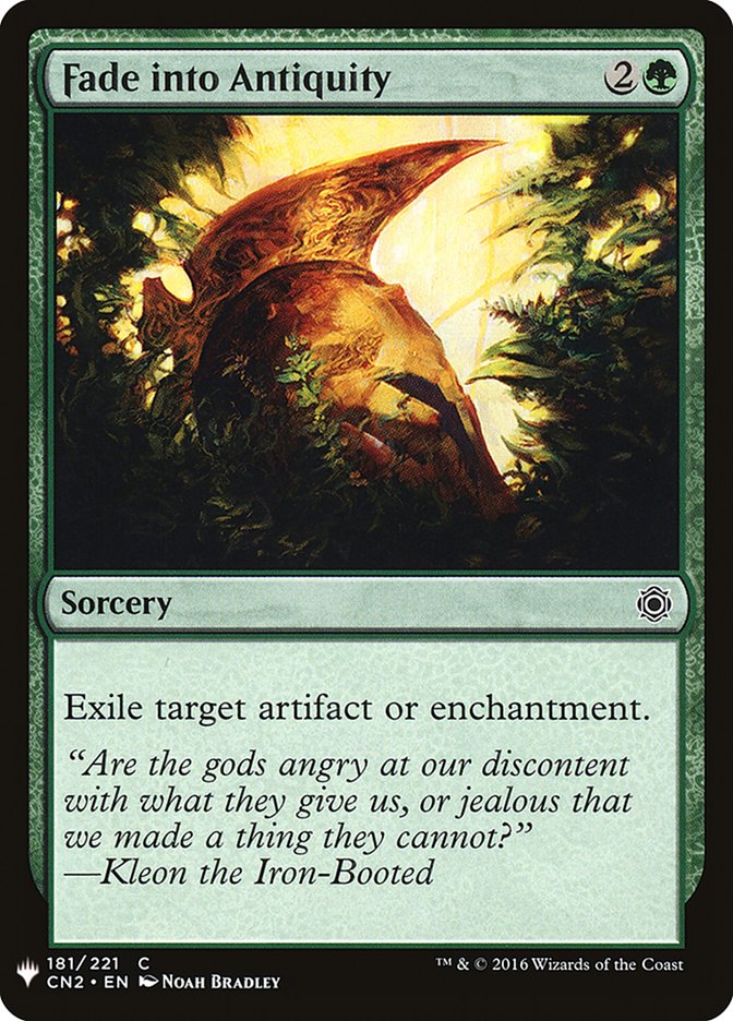 Fade into Antiquity [Mystery Booster] Magic: The Gathering