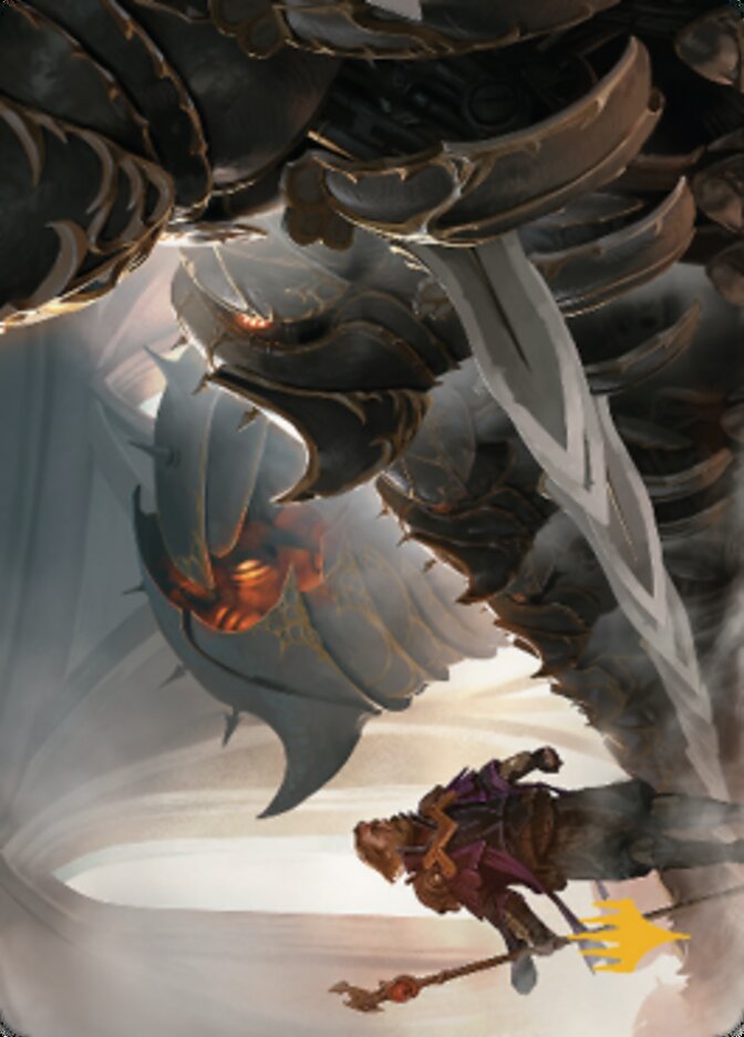 Mass Production Art Card (Gold-Stamped Planeswalker Symbol) [The Brothers' War Art Series] Magic: The Gathering