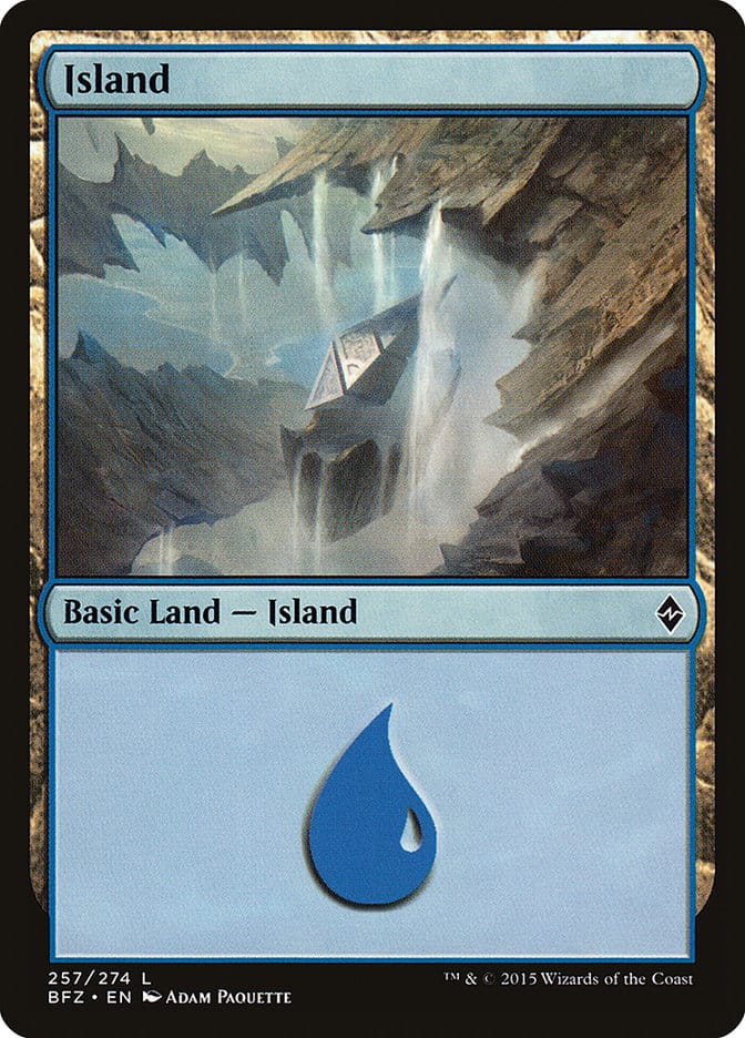 Island (257) [Battle for Zendikar] Magic: The Gathering