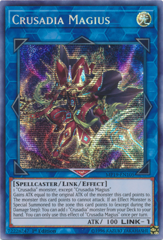 Crusadia Magius [MP19-EN105] Prismatic Secret Rare - Yugioh Cards For Your TCG Needs!