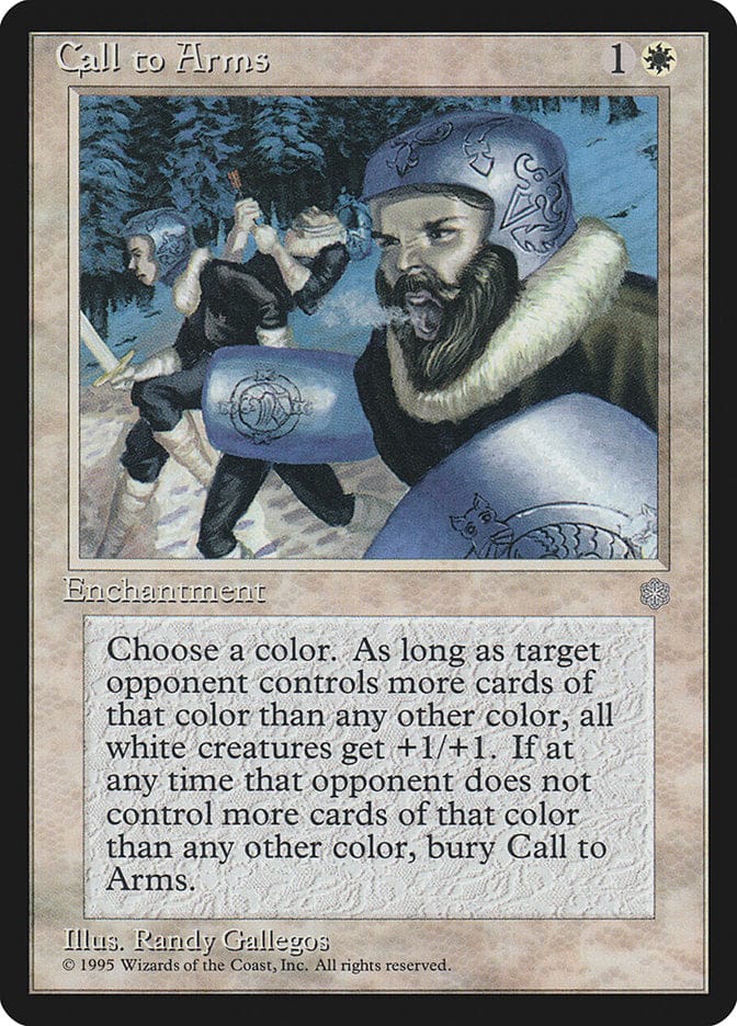 Call to Arms [Ice Age] Magic: The Gathering